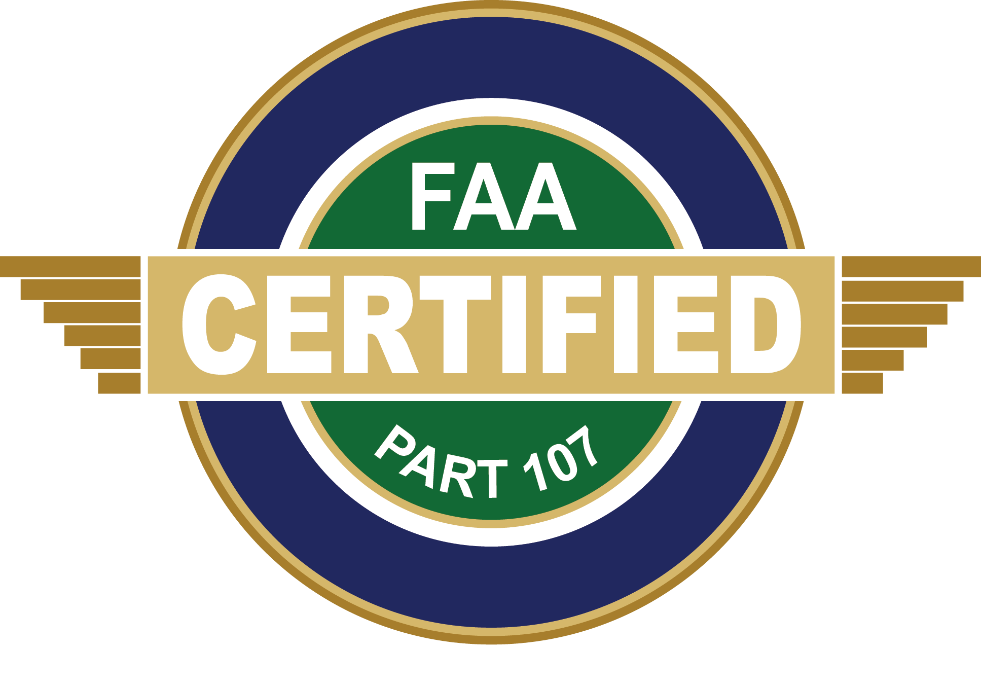 FAA Certified Part 107 graphic.